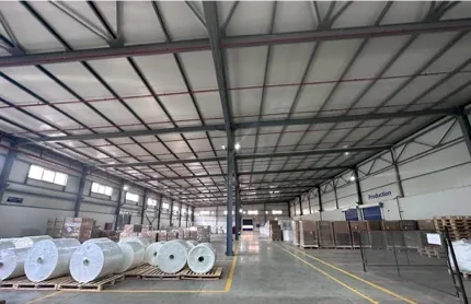 FFS sheet rolls in the warehouse